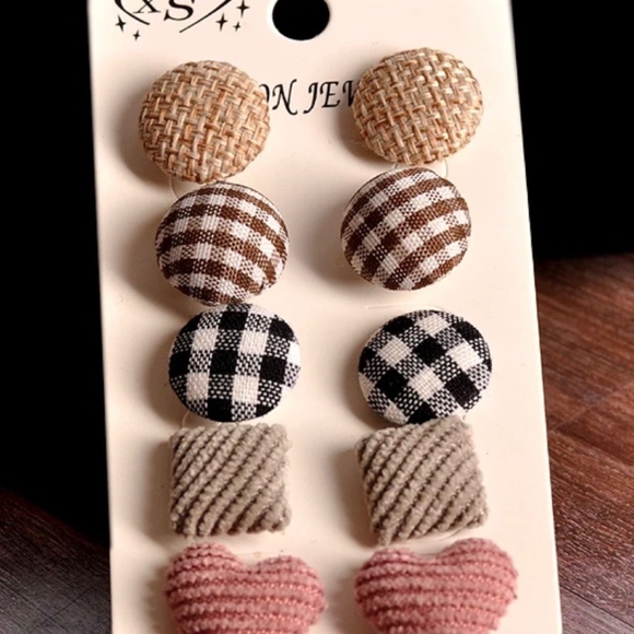 Earring Set - Set of 5 Pairs of Earrings - Picture 1 of 2